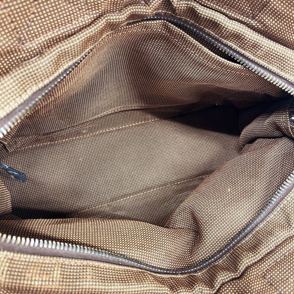Hermes Tote Bag Her Line PM Nylon Brown Silver — view 4