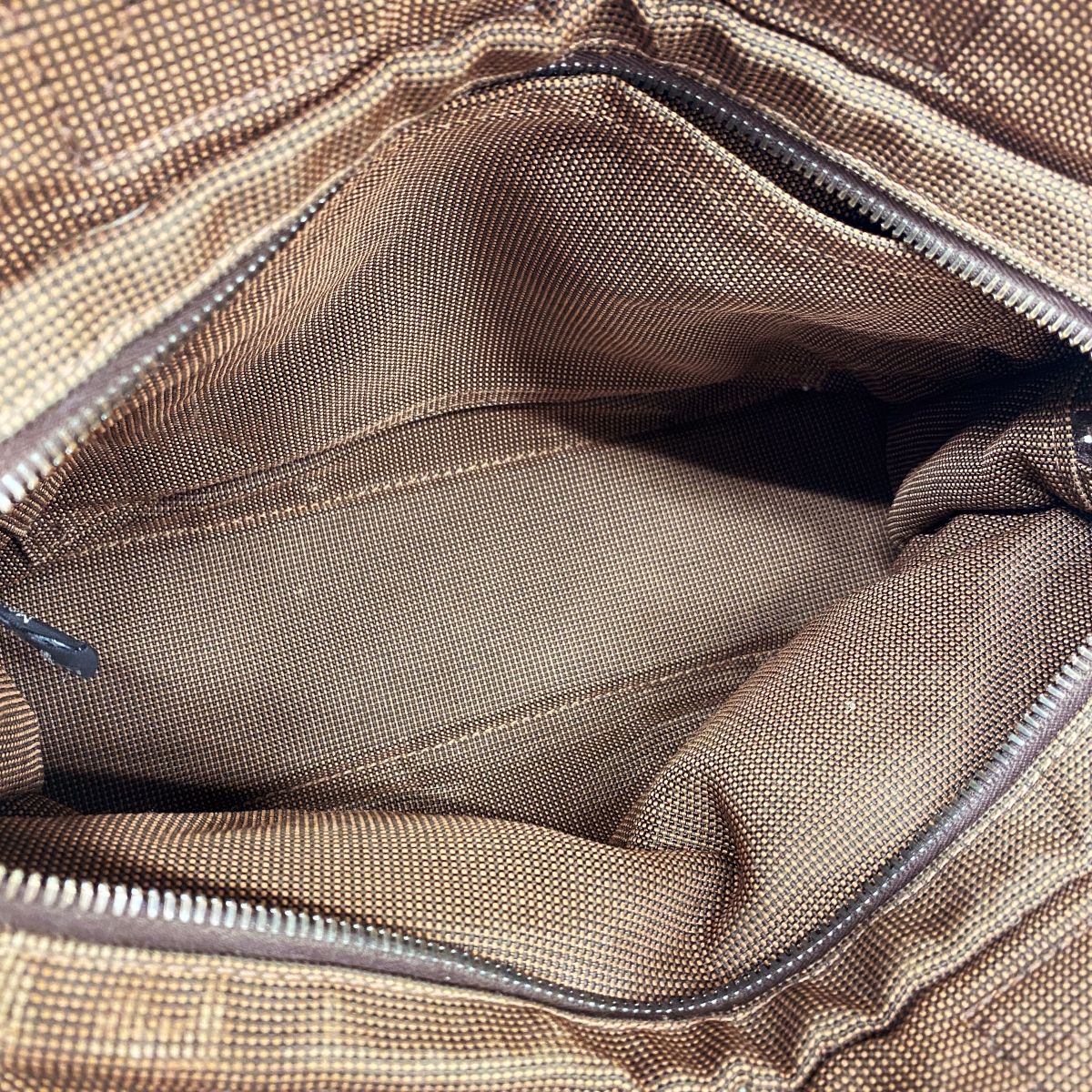 Hermes Tote Bag Her Line PM Nylon Brown Silver — view 4