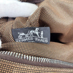 Hermes Tote Bag Her Line PM Nylon Brown Silver — view 5