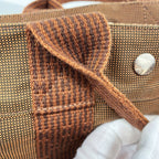 Hermes Tote Bag Her Line PM Nylon Brown Silver — view 7