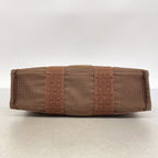 Hermes Tote Bag Her Line PM Nylon Brown Silver — view 3