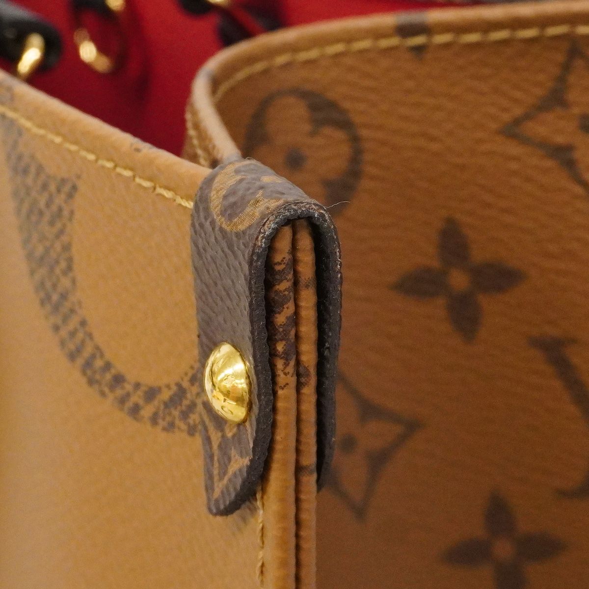 Louis Vuitton Tote Bag Monogram Giant Reverse On The Go MM Brown 2-Way — view 7