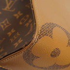 Louis Vuitton Tote Bag Monogram Giant Reverse On The Go MM Brown 2-Way — view 6
