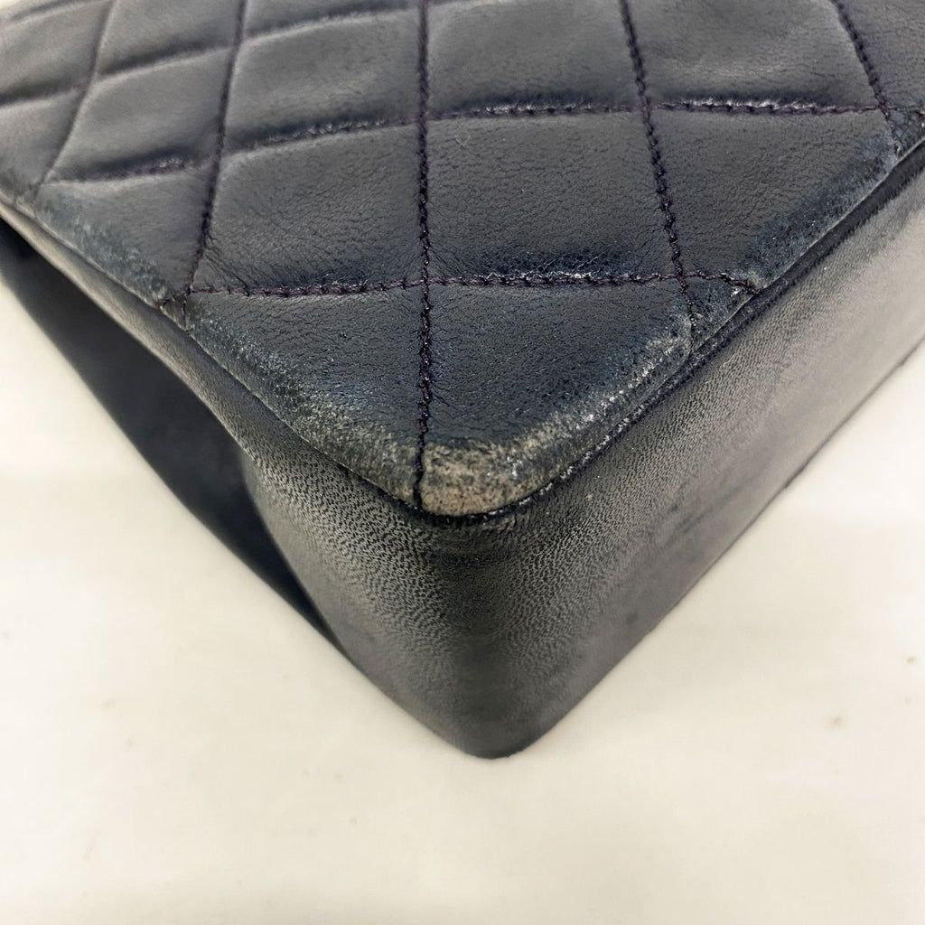 Chanel Shoulder Bag Mini Quilted Lambskin Black Gold — view 6