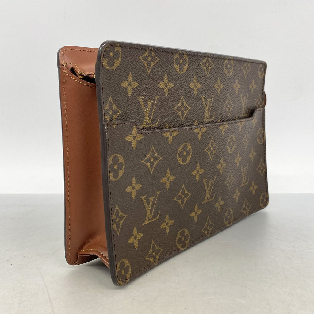 Louis Vuitton Clutch Monogram Pochette Homme Brown — view 2