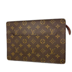 Louis Vuitton Clutch Monogram Pochette Homme Brown
