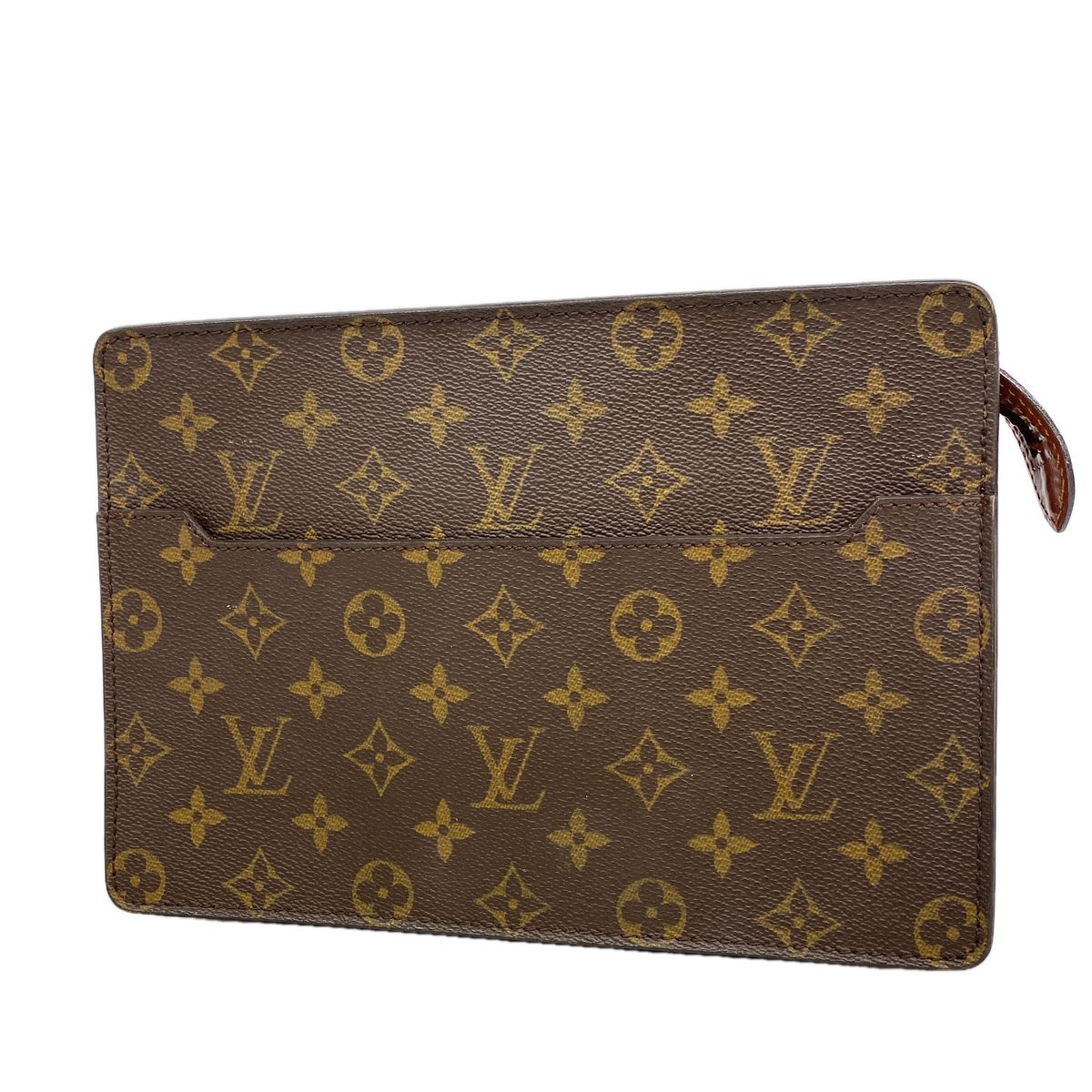 Louis Vuitton Clutch Monogram Pochette Homme Brown