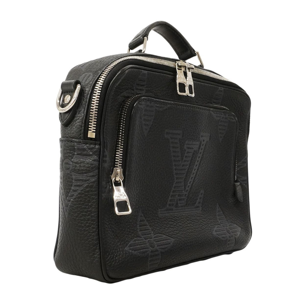 Louis Vuitton Monogram Giant Taurillon Shadow Flight Case Noir 2-Way Bag — view 2