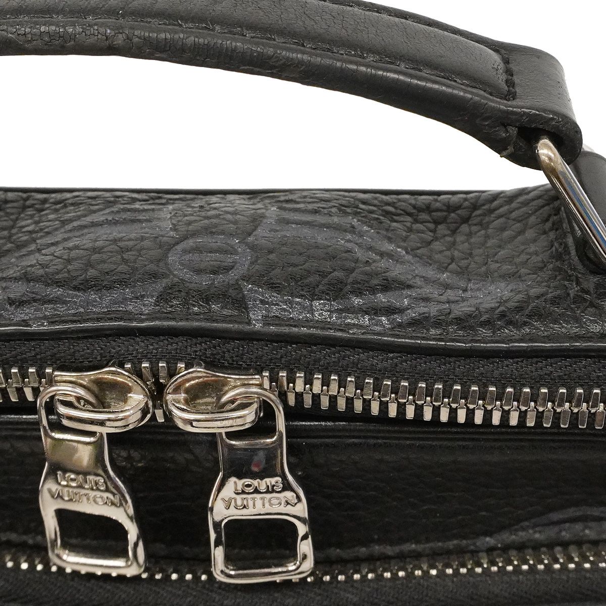 Louis Vuitton Monogram Giant Taurillon Shadow Flight Case Noir 2-Way Bag — view 8