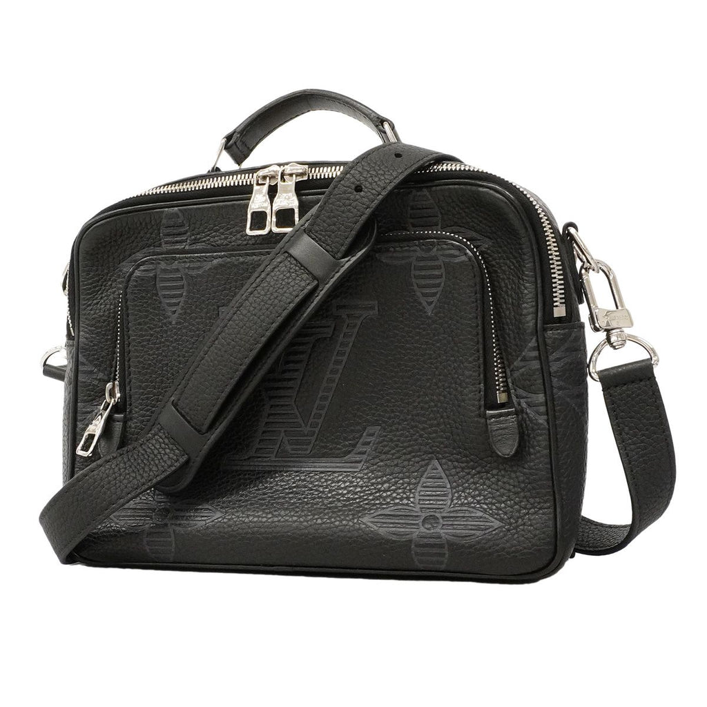 Louis Vuitton Monogram Giant Taurillon Shadow Flight Case Noir 2-Way Bag