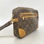 Louis Vuitton Clutch Monogram Marly Dragonne GM Brown — view 2