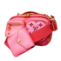 Louis Vuitton Belt Bag Monogram Embossed Utility Crossbody Rose 2-Way Vitamins