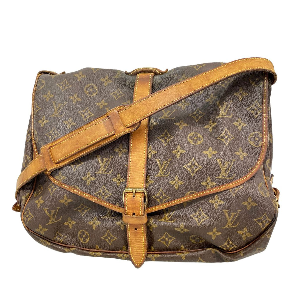 Louis Vuitton Shoulder Bag Monogram Saumur 35 Brown