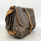 Louis Vuitton Shoulder Bag Monogram Saumur 35 Brown — view 2