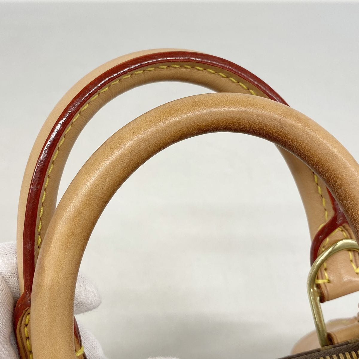 Louis Vuitton Monogram Alma BB Brown Handbag — view 8