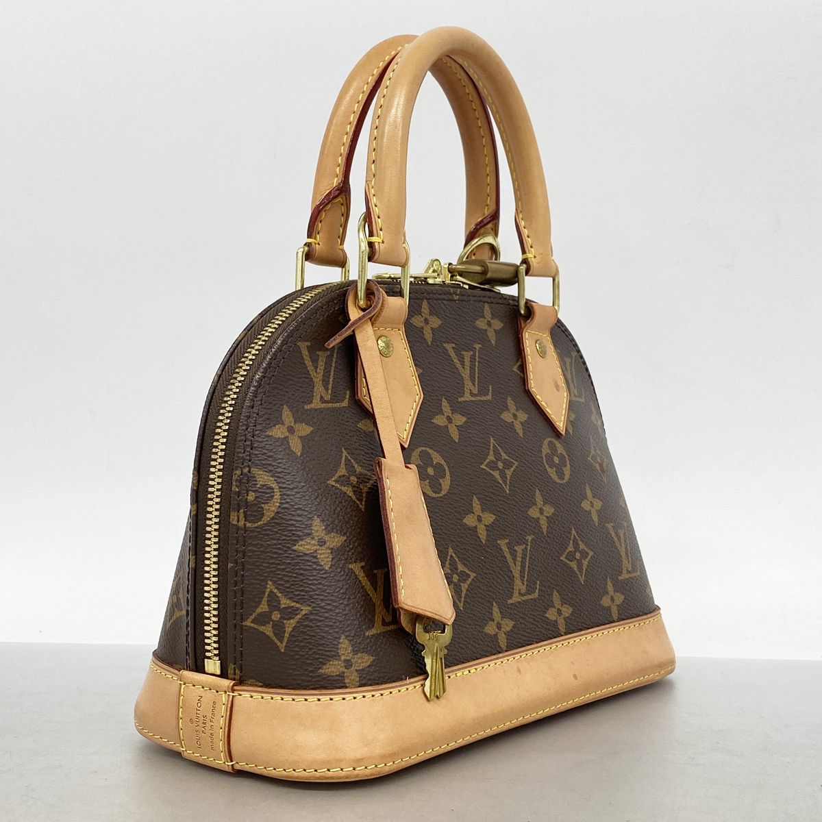 Louis Vuitton Monogram Alma BB Brown Handbag — view 2
