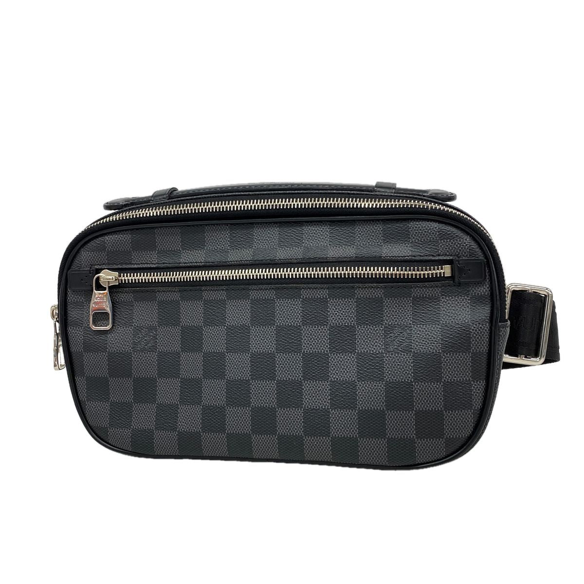 Louis Vuitton Belt Bag Damier Graphite Ambler Black