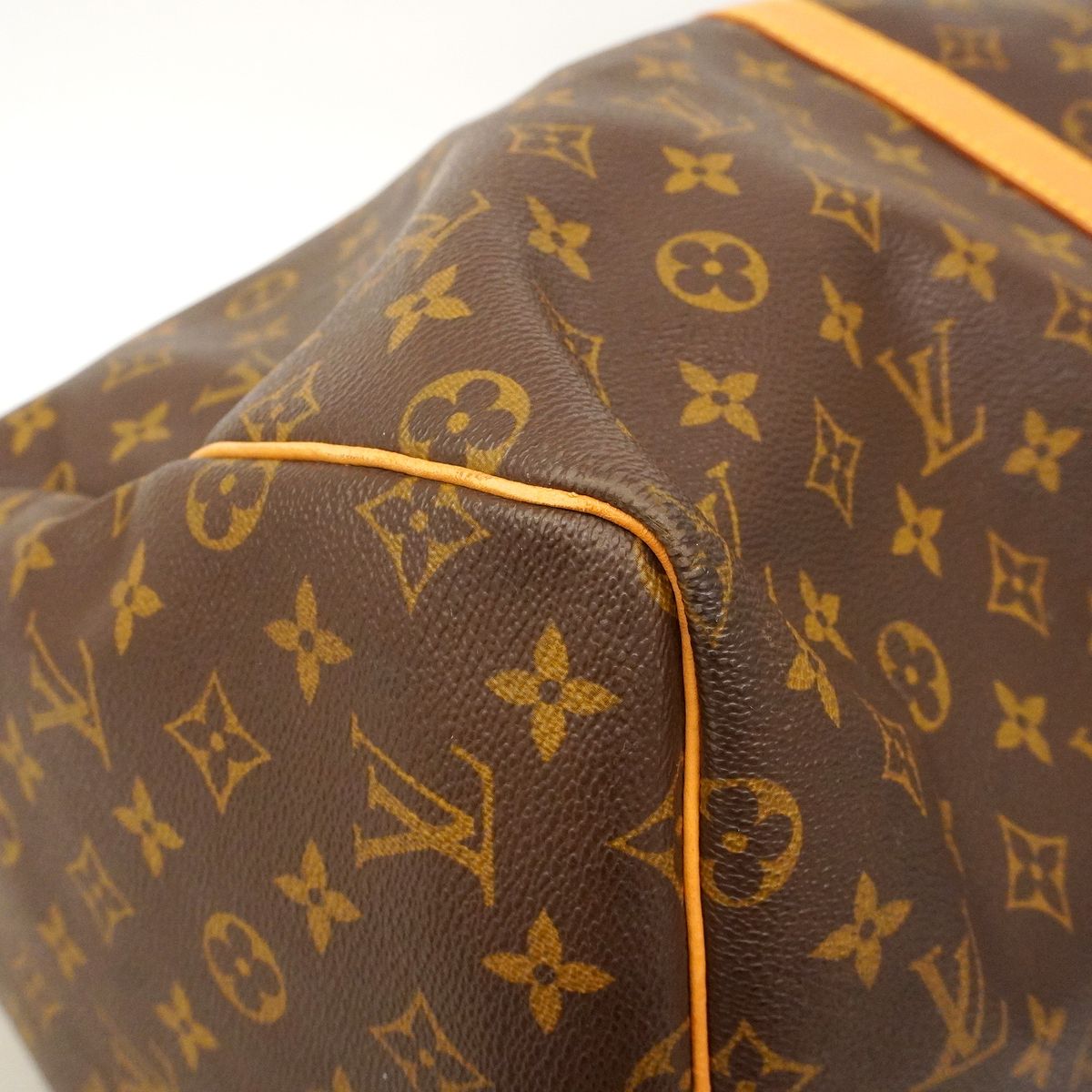 Louis Vuitton Boston Bag Monogram Keepall 55 Brown — view 6