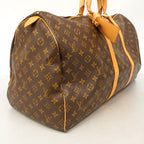 Louis Vuitton Boston Bag Monogram Keepall 55 Brown — view 2