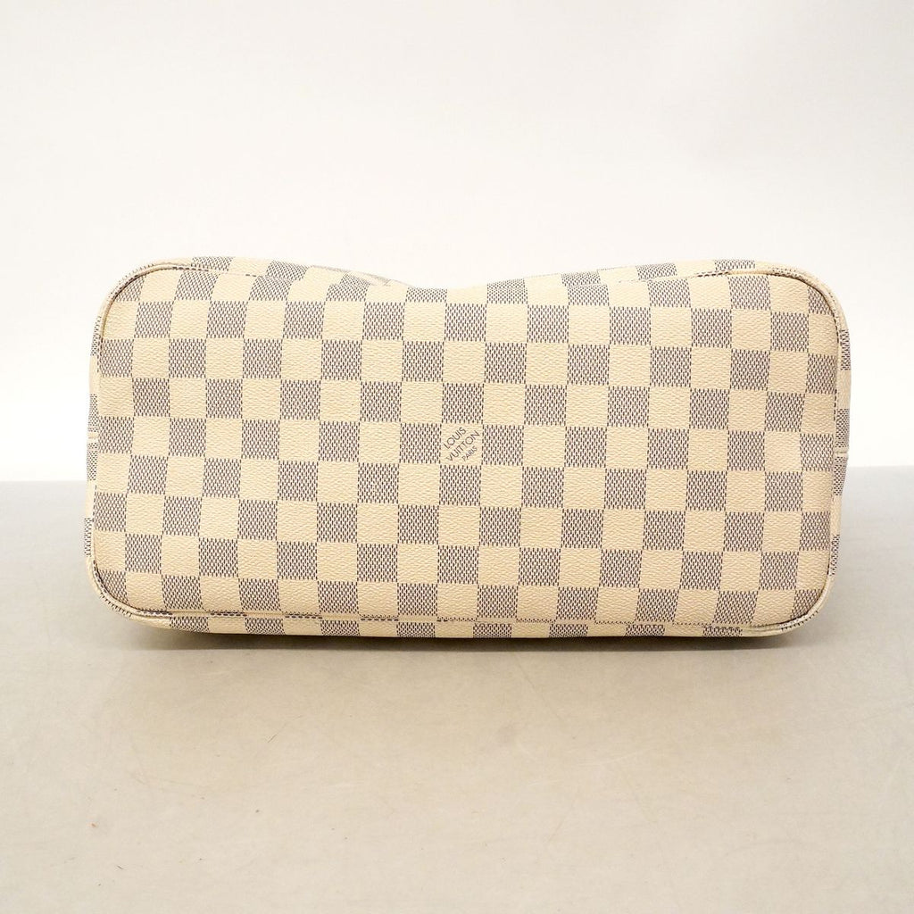 Louis Vuitton Tote Bag Damier Azur Neverfull MM Rose Ballerine — view 3