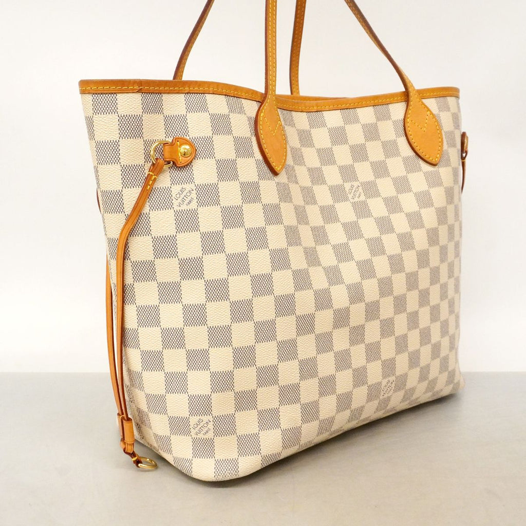Louis Vuitton Tote Bag Damier Azur Neverfull MM Rose Ballerine — view 2