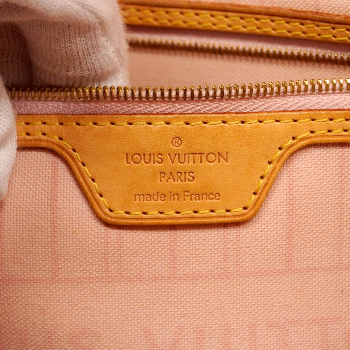 Louis Vuitton Tote Bag Damier Azur Neverfull MM Rose Ballerine — view 5