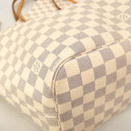 Louis Vuitton Tote Bag Damier Azur Neverfull MM Rose Ballerine — view 7