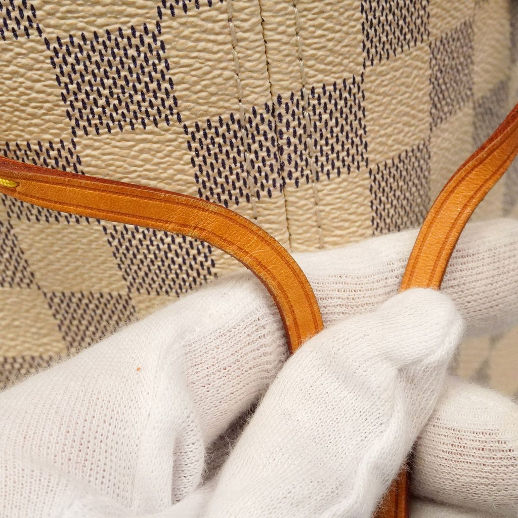 Louis Vuitton Tote Bag Damier Azur Neverfull MM Rose Ballerine — view 8