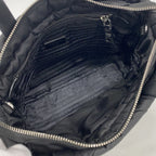 Prada Tessuto Padette Nylon Black Silver 2-Way Bag — view 4