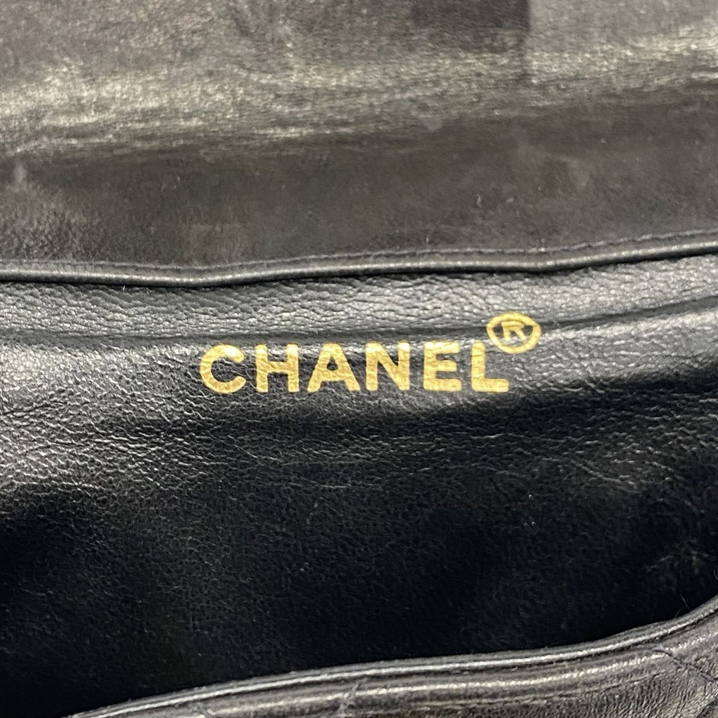 Chanel Backpack Quilted Lambskin Black Gold — view 5
