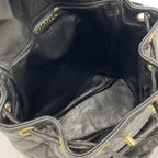 Chanel Backpack Quilted Lambskin Black Gold — view 4