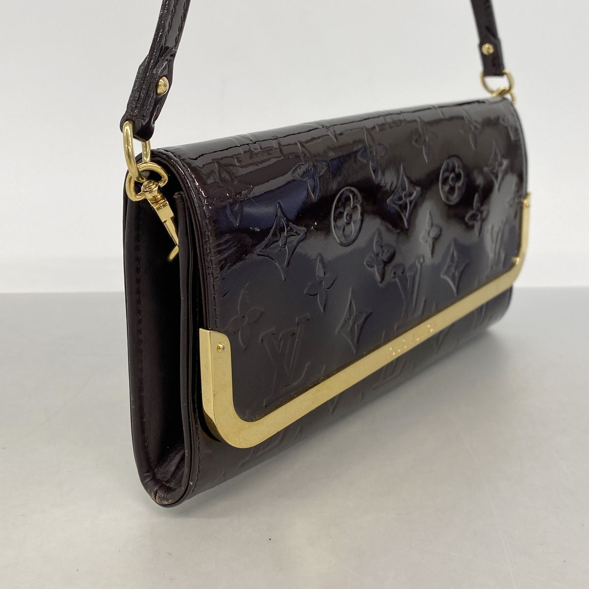 Louis Vuitton Vernis Rossmore MM Rouge Fauvist Handbag — view 2