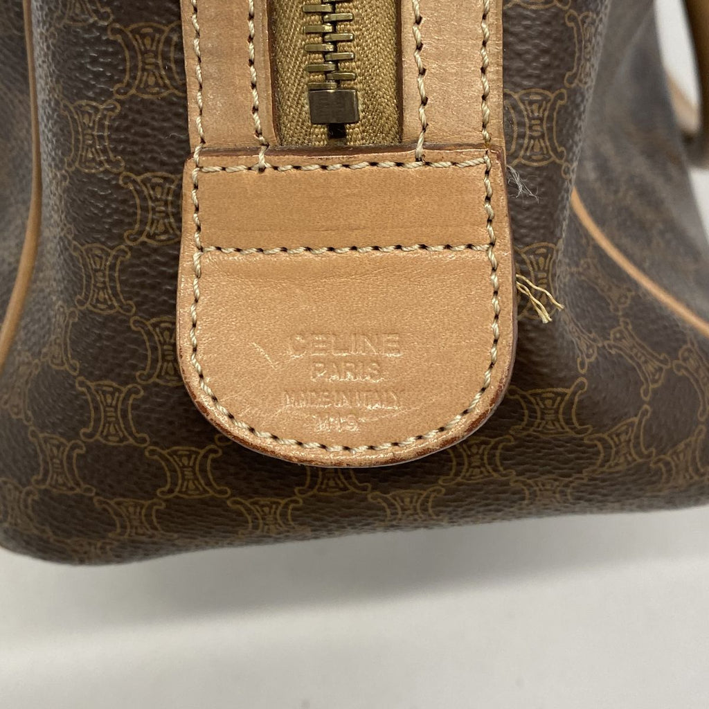 Celine Macadam Brown Gold 2-Way Bag — view 5