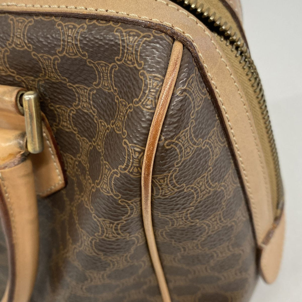 Celine Macadam Brown Gold 2-Way Bag — view 6