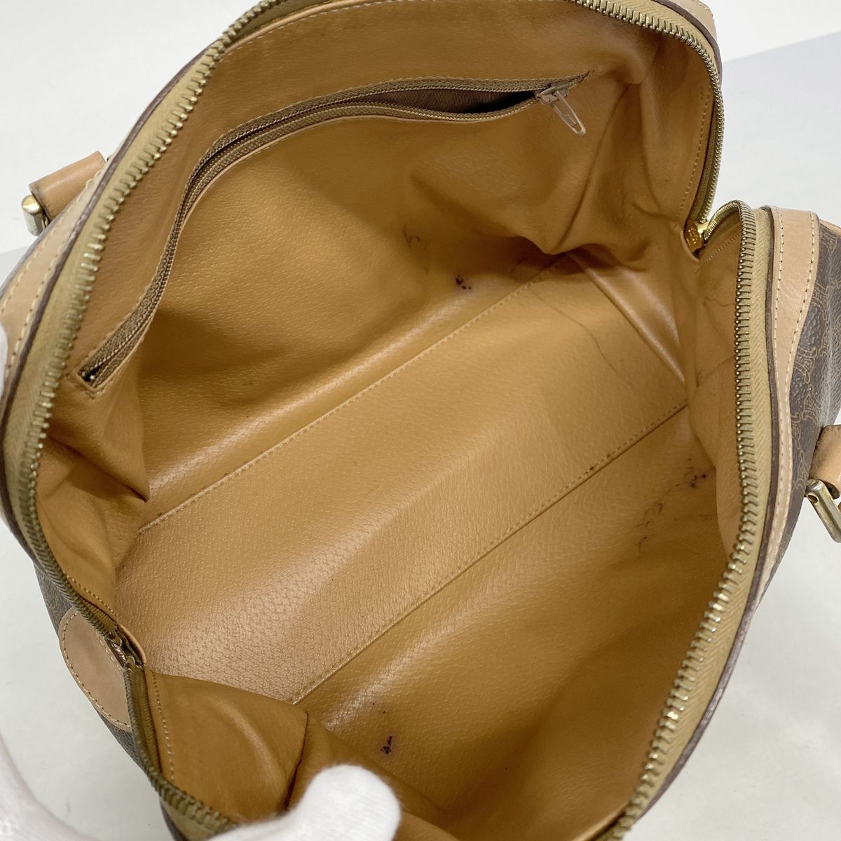 Celine Macadam Brown Gold 2-Way Bag — view 4