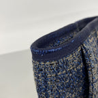 Chanel Tote Bag Deauville Tweed Blue Gold — view 6