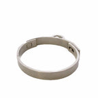 Hermes Collier de Chien Bangle Silver Color KH Bracelet — view 4