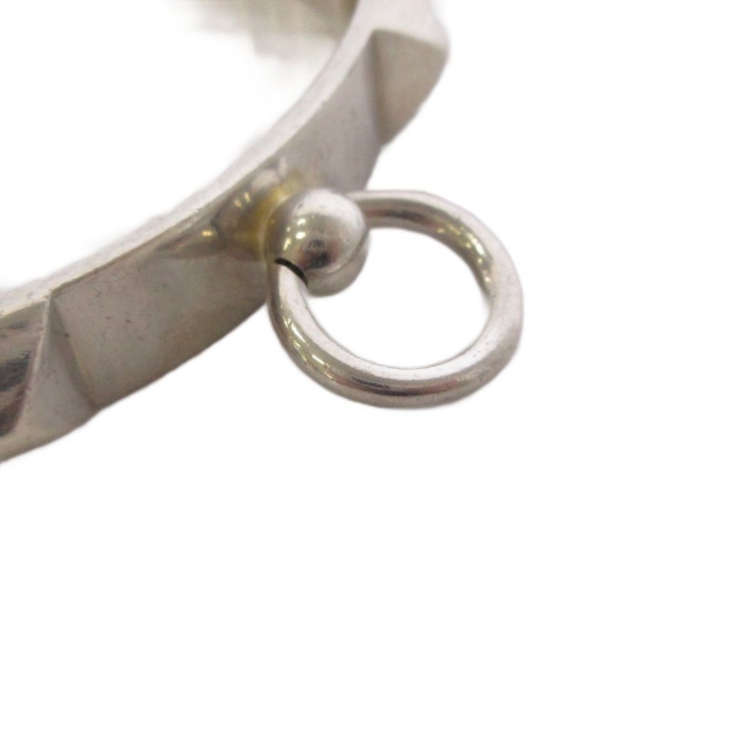 Hermes Collier de Chien Bangle Silver Color KH Bracelet — view 5