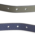 Hermes Leather Blurscuffs Cut? Epsom Vert Veronese Navy Bracelet — view 4