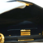 Fendi Peekaboo Mini Leather 2-Way Handbag Shoulder Twist Lock Logo Black BB — view 7