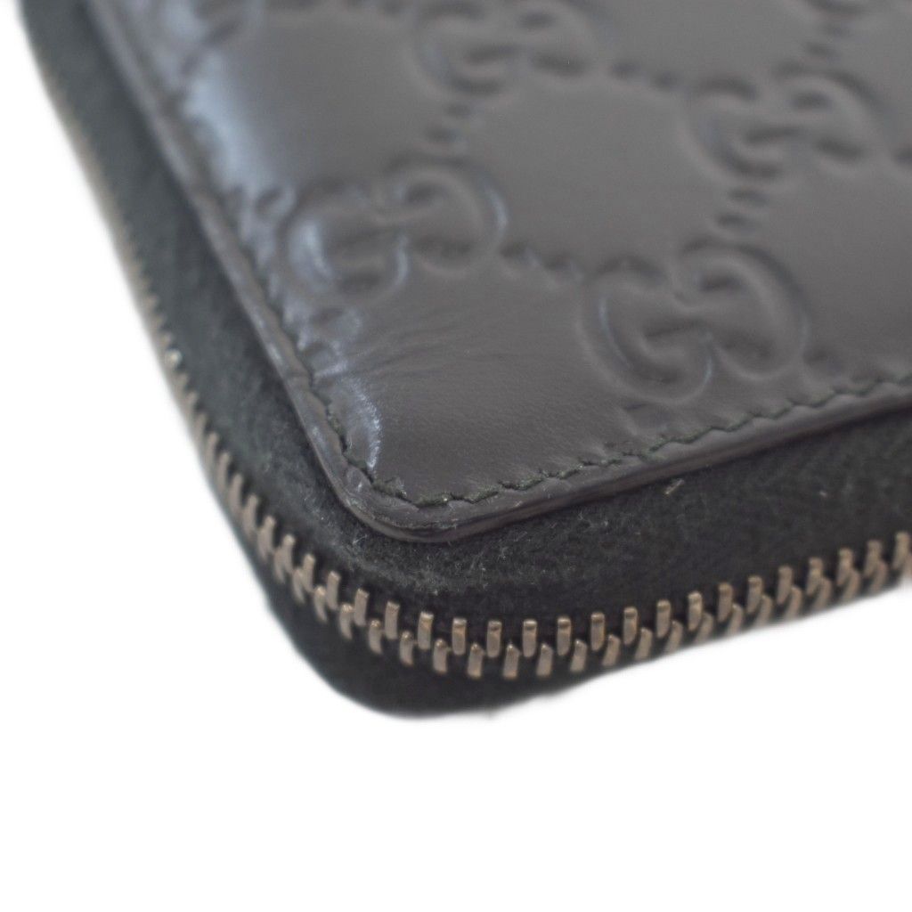 Guccissima Zip Around Wallet Black — view 8