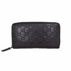Guccissima Zip Around Wallet Black