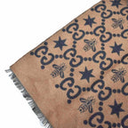Gucci Bee & Star GG Jacquard Scarf Shawl Black Brown — view 4
