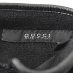 Gucci GG Leather Gloves Sheepskin Black — view 3