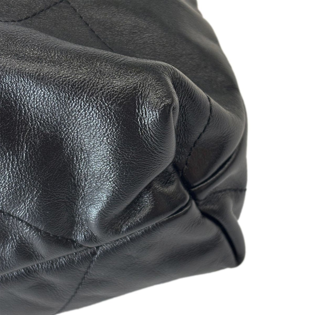 Chanel Bag Chanel 22 Medium Shoulder Black Gold Shinycalfskin — view 5