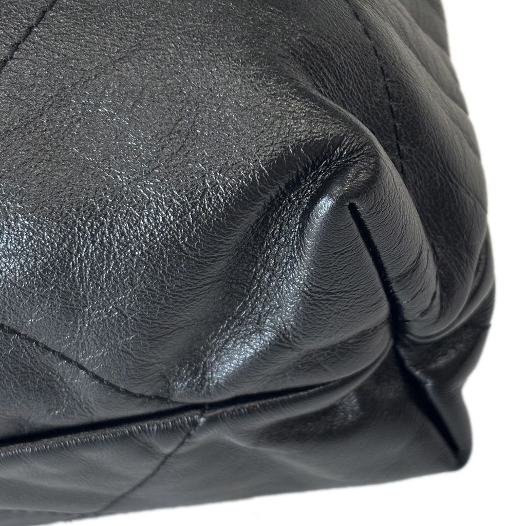 Chanel Bag Chanel 22 Medium Shoulder Black Gold Shinycalfskin — view 7