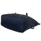 Prada Logo Nylon Leather 2-Way Tote Shoulder Bag Navy — view 8