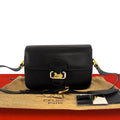 Celine Vintage Carriage Leather Shoulder Bag Crossbody Brown