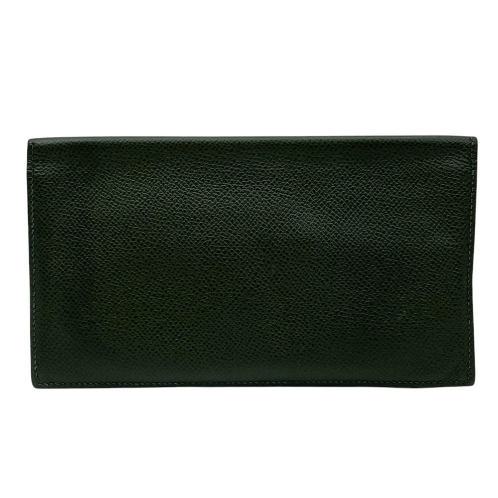 Hermes MC2 Fleming Wallet Bifold Bill Card Case Veau Epsom Khaki Green Compact — view 2