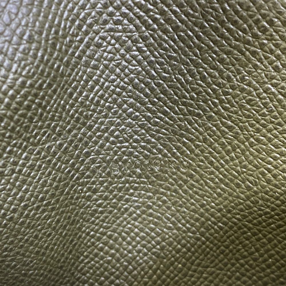 Hermes MC2 Fleming Wallet Bifold Bill Card Case Veau Epsom Khaki Green Compact — view 6